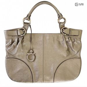 Salvatore Ferragamo Metallic Shoulder Bag